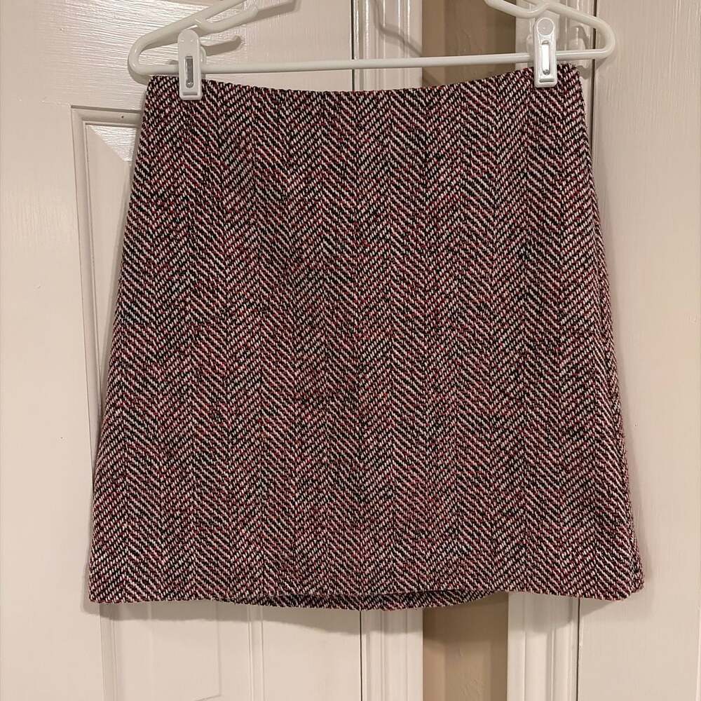 LOFT Outlet Petite Herringbone Tweed Mini Skirt Size‎ 6P